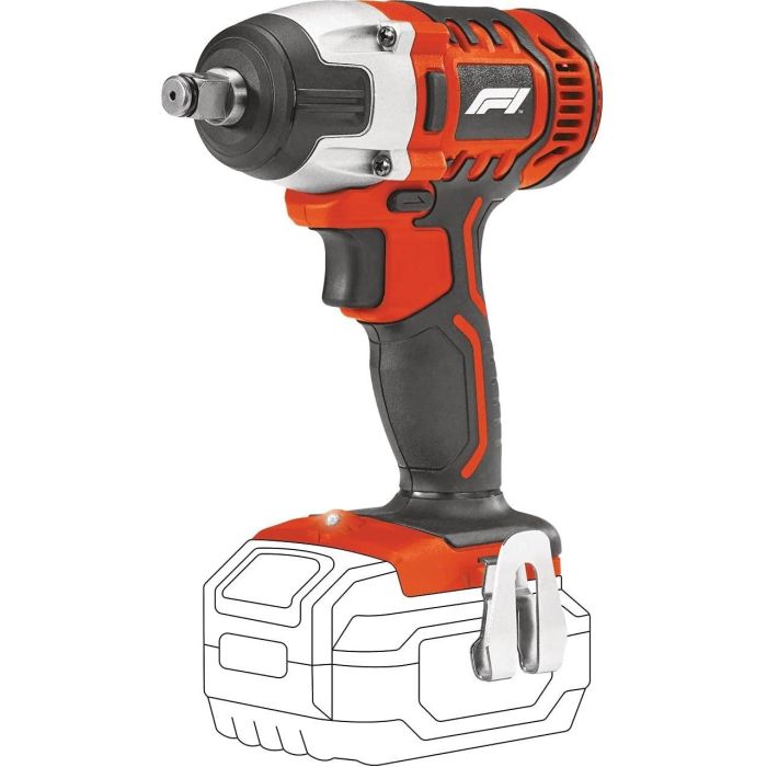 Fórmula 1 F110779 Llave de Impacto IW220 20V 220Nm, Cuadrado 1/2", Velocidad Variable, con 4 Vasos y Estuche - Batería no Incluida Fórmula 1 F110779 Llave de Impacto IW220 20V 220Nm, Cuadrado 1/2", Velocidad Variable, con 4 Vasos y Estuche - Batería no Incluida