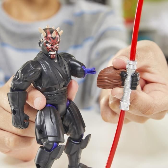 MixMashers Darth Maul, figura personalizable de 12 cm para mezclar y combinar con accesorios, Star Wars, a partir de 4 años 5