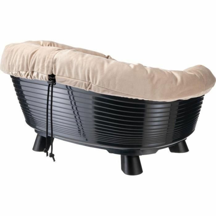 Ferplast FER8010690210001 Sofá Trono 4, Cama y Cesta de Descanso para Perros y Gatos con Cojín, Negro 4 Ferplast FER8010690210001 Sofá Trono 4, Cama y Cesta de Descanso para Perros y Gatos con Cojín, Negro 4