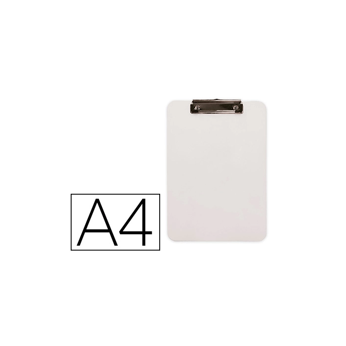 Q-connect Portanotas Plástico DIN A4 Blanco 2,5mm 0 Q-connect Portanotas Plástico DIN A4 Blanco 2,5mm 0