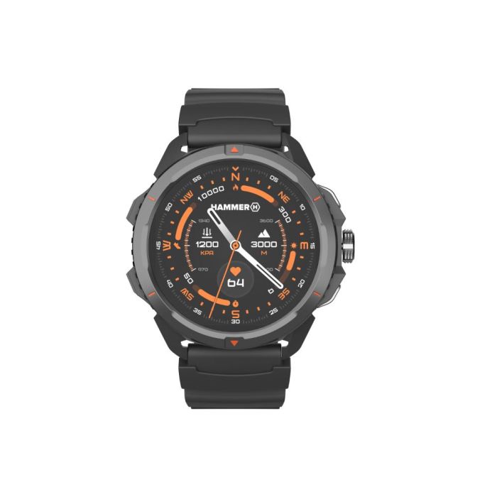 Hammer Smartwatch Watch 2 Negro AMOLED 1.5" 530 mAh 5 ATM Resistente GPS Doble Banda Gorilla Glass 3