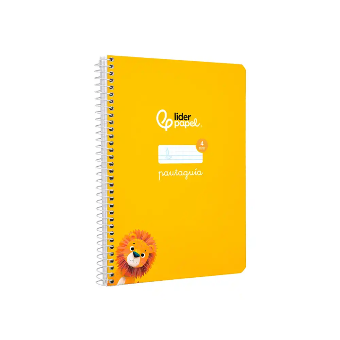 Liderpapel Cuaderno Espiral A5 Tapa Dura 80 Hojas 90gr Cuadro Pautado 4mm Color Amarillo 3