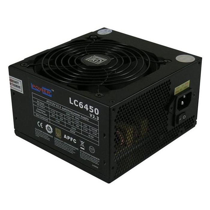 LC-Power LC6450 V2.3 Fuente de Alimentación 450W 80+ Bronze ATX para PC 0 LC-Power LC6450 V2.3 Fuente de Alimentación 450W 80+ Bronze ATX para PC 0