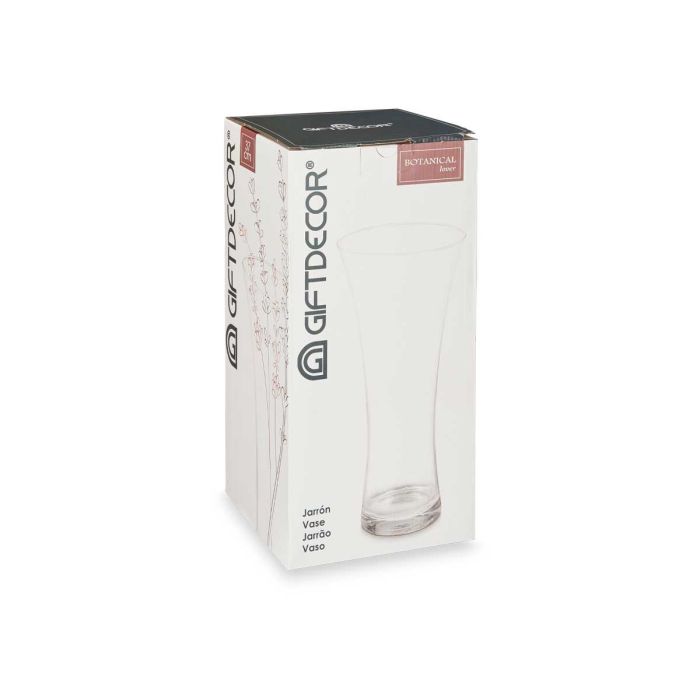 Jarrón de Cristal Boca Ancha 37 cm - Giftdecor (4 Unidades) 2 Jarrón de Cristal Boca Ancha 37 cm - Giftdecor (4 Unidades) 2