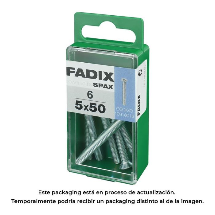 Caja s 6 unid. tornillo metrica cp m 5x50mm fadix