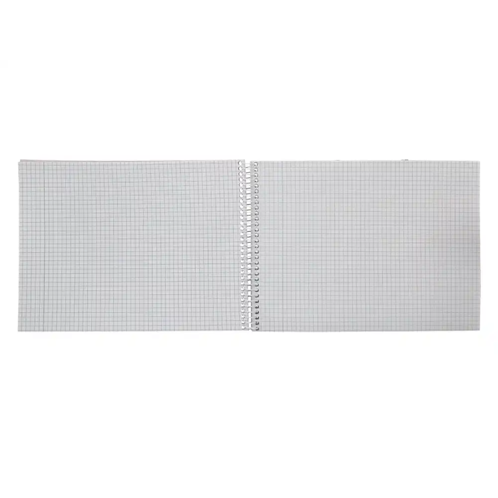Liderpapel Cuaderno Espiral DIN A5 Apaisado Tapa Blanda 80 Hojas 75gr Cuadro 4mm Colores Surtidos 7