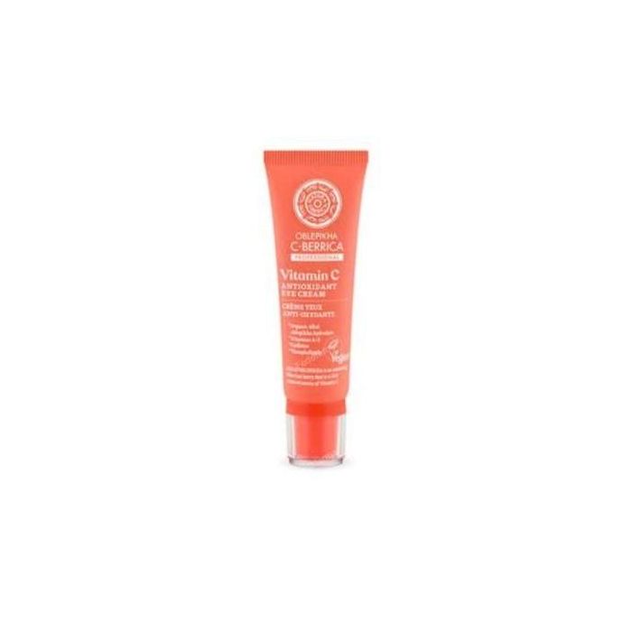 Natura Siberica Oblepikha C-Berrica Crema Contorno Ojos Antioxidante con Vitaminas A, E y Cafeína para Bolsas y Ojeras 30ml