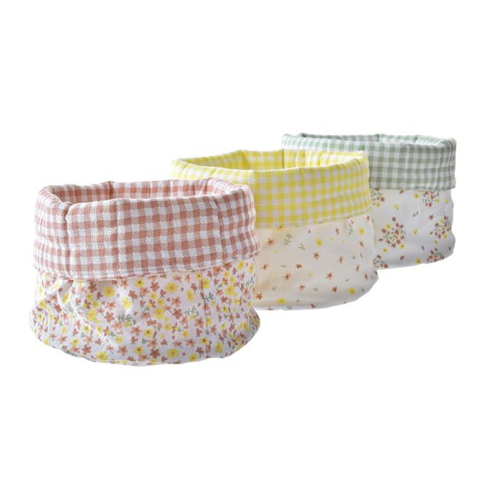 DKD Home Decor Cesta Decorativa Shabby Algodón Colección Vichy Sweet Colores Surtidos 16x11x16 cm Pack de 6 Unidades 1 DKD Home Decor Cesta Decorativa Shabby Algodón Colección Vichy Sweet Colores Surtidos 16x11x16 cm Pack de 6 Unidades 1