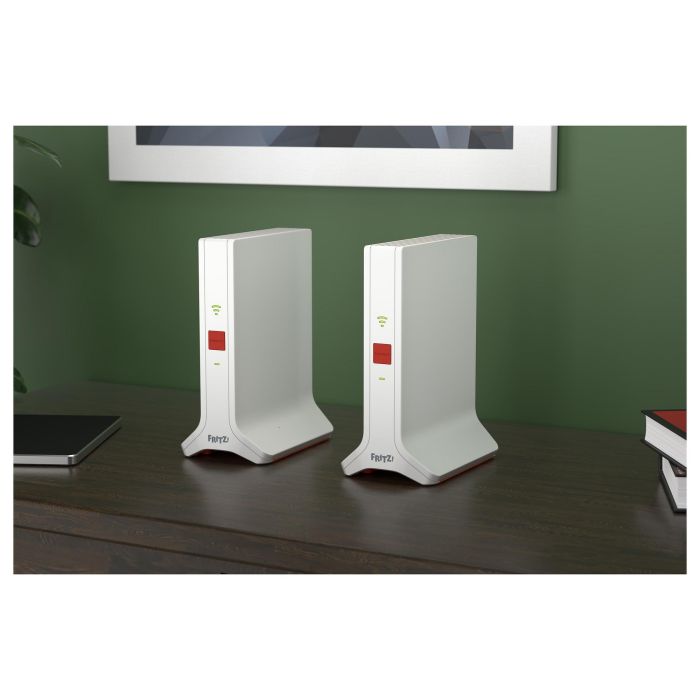 AVM Mesh Set 4200 2-PACK Wi-Fi 6E (802.11ax) Doble Banda 2.4 GHz / 5 GHz Repetidor de Red Rojo Blanco 1