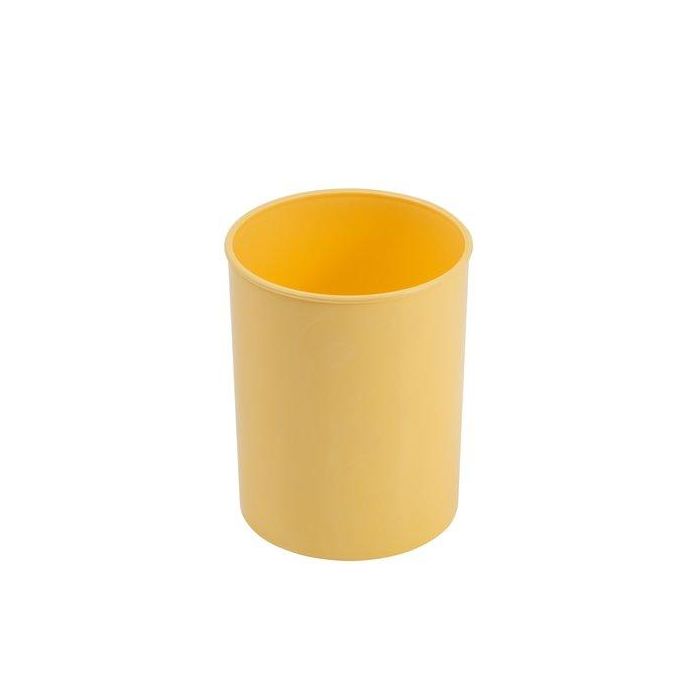 Cubilete Faibo Plastico Amarillo Pastel