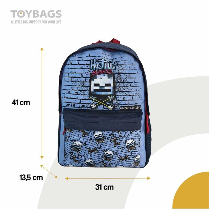 Minecraft Mochila Americano Hostile Behaviour Adaptable Carro Espaldera Acolchada 41 x 31 x 13,5 cm 5 Minecraft Mochila Americano Hostile Behaviour Adaptable Carro Espaldera Acolchada 41 x 31 x 13,5 cm 5