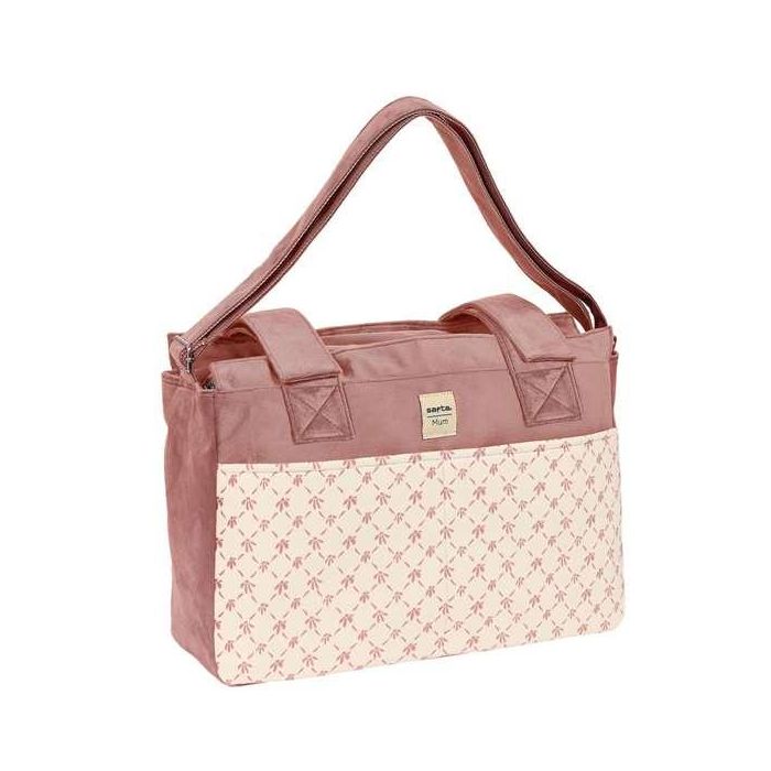 Safta Bolso adaptable a carrito de bebe Marsala Rosa Caldera Velvet 10
