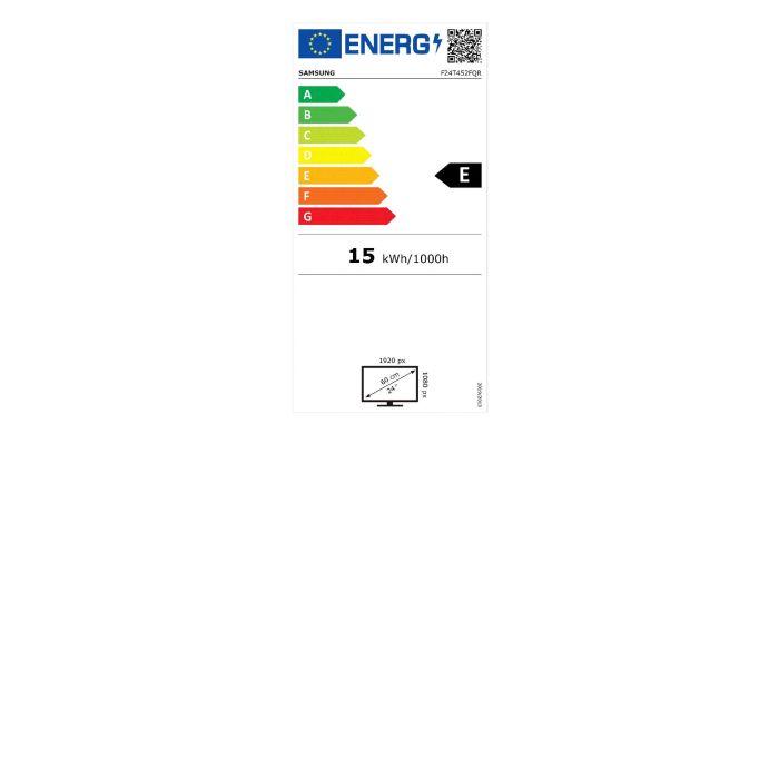 Samsung Monitor F24T452FQR 24" Full HD 1920x1080 IPS 5ms Tasa de Refresco 75Hz HDMI DisplayPort VESA Negro 23