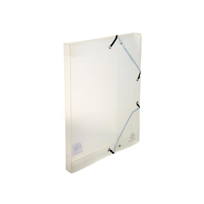 Carpeta De Proyectos Exacompta Exabox Pp Cristal A4 Gomas 2,5 Cm