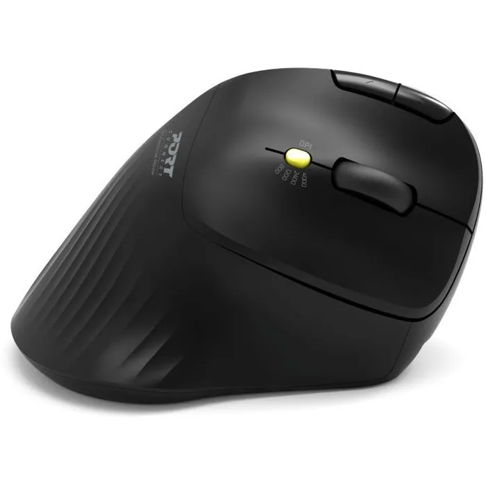Port Designs Ratón Inalámbrico TRACKBALL ERGO 900719 - Bluetooth/2.4 GHz Recargable Negro