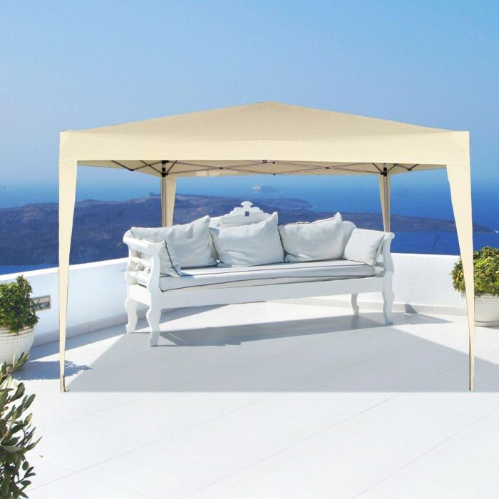 Cenador Aktive 300 x 240 x 300 cm Acero Crema Plástico 1 Cenador Aktive 300 x 240 x 300 cm Acero Crema Plástico 1