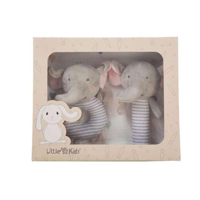 Creaciones Llopis Set Caja + Muselina 90x65cm + Pito + Sonajero 20cm Elefante 0 Creaciones Llopis Set Caja + Muselina 90x65cm + Pito + Sonajero 20cm Elefante 0