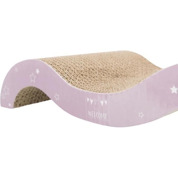 Rascador Junior Wave - TRIXIE - 38 x 7 x 18 cm - Malva/Menta 1 Rascador Junior Wave - TRIXIE - 38 x 7 x 18 cm - Malva/Menta 1