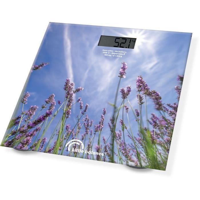 Báscula de baño - LITTLE BALANCE - USB-C - Lavanda 4 Báscula de baño - LITTLE BALANCE - USB-C - Lavanda 4