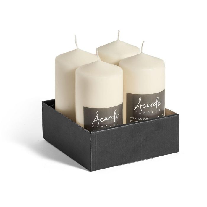Acorde Vela Taco Crema 15.5 cm Cera 7x7x14.7 cm (Set de 12) 2 Acorde Vela Taco Crema 15.5 cm Cera 7x7x14.7 cm (Set de 12) 2
