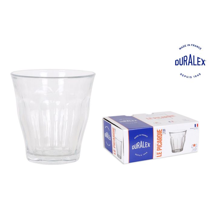 Set de 6 Vasos Transparentes Picardie 20 cl - Duralex (12 Cajas) Set de 6 Vasos Transparentes Picardie 20 cl - Duralex (12 Cajas)