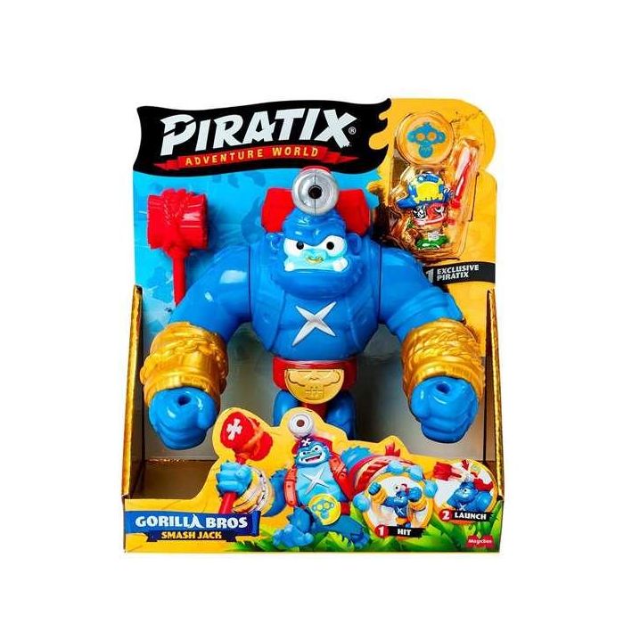 Figura piratix s gorilla bros smash jack con brazos articulados con los que puede golpera y un cañon. incluye piratix exclusivo 21.2x18.7x10 cm Figura piratix s gorilla bros smash jack con brazos articulados con los que puede golpera y un cañon. incluye piratix exclusivo 21.2x18.7x10 cm
