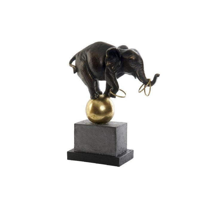 Figura Moderno DKD Home Decor Negro Dorado 13 x 41 x 31 cm