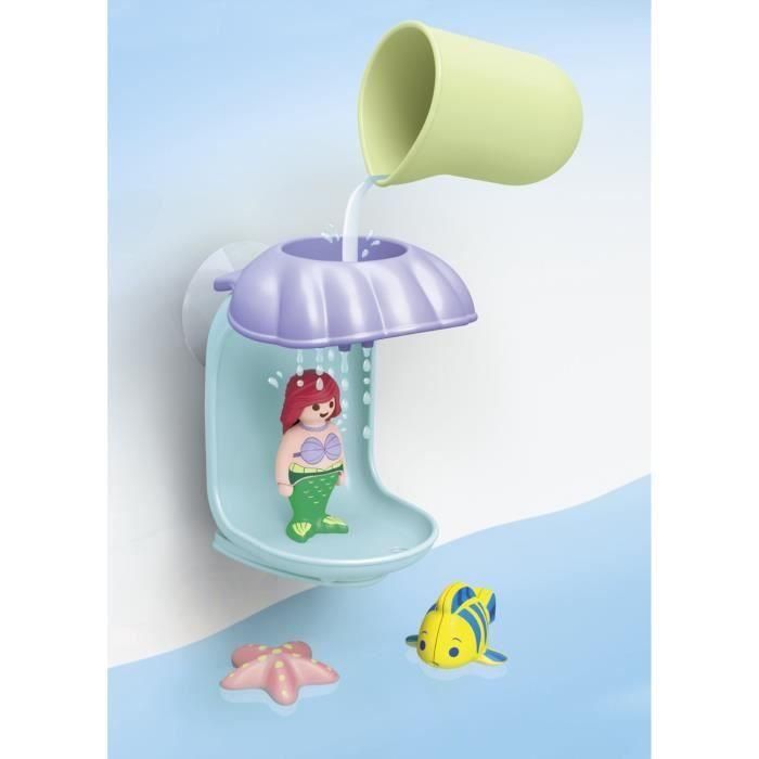 Playmobil Junior Disney Princesas Ariel Lluvia de Conchas - Set de Ducha con Concha, Figura, Pez y Estrella de Mar para +1 Año 2
