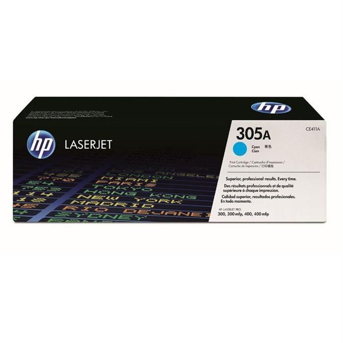 HP Color Laserjet Pro 300/400 Toner Cian 305A HP Color Laserjet Pro 300/400 Toner Cian 305A