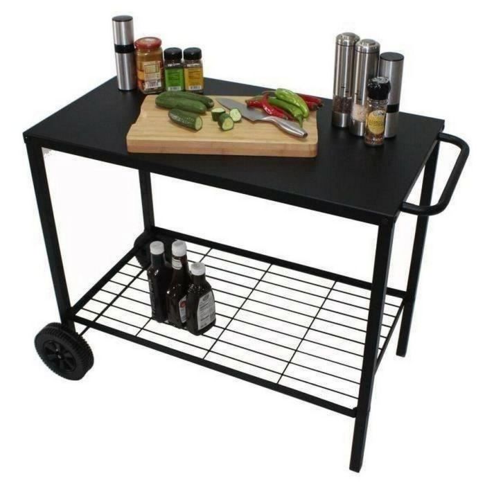 Trolley BRASERO para plancha - Acero - 85 cm 1 Trolley BRASERO para plancha - Acero - 85 cm 1