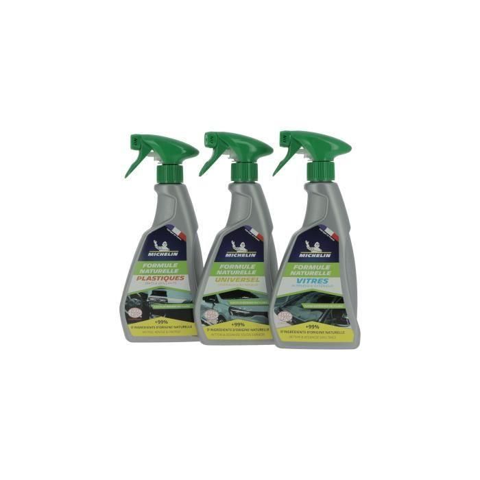 Kit de limpieza y mantenimiento - MICHELIN - Fórmula natural 3 Kit de limpieza y mantenimiento - MICHELIN - Fórmula natural 3
