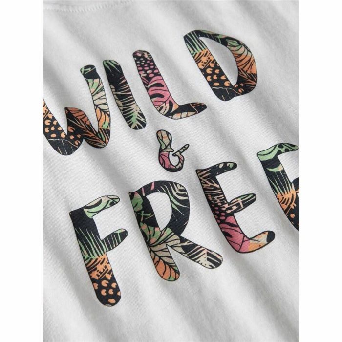 Camiseta de Manga Corta Infantil Name It Nkfvanaya Ss Noos Blanco 1