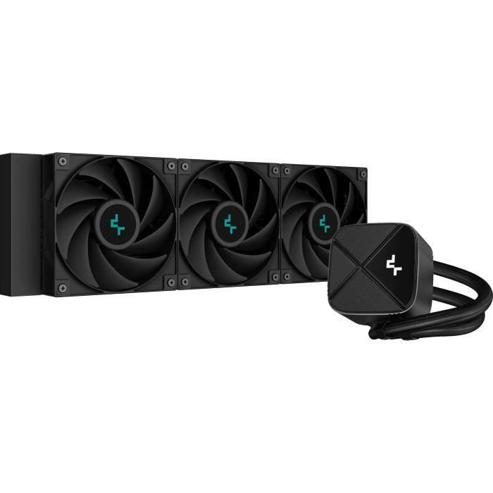 DEEPCOOL - LS720S Zero Dark - CPU AIO con refrigeración por agua - 3x120 mm - Negro