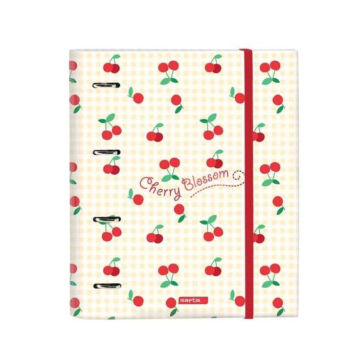 Carpeta de anillas Safta Cherry A4 Beige (27 x 32 x 3.5 cm)