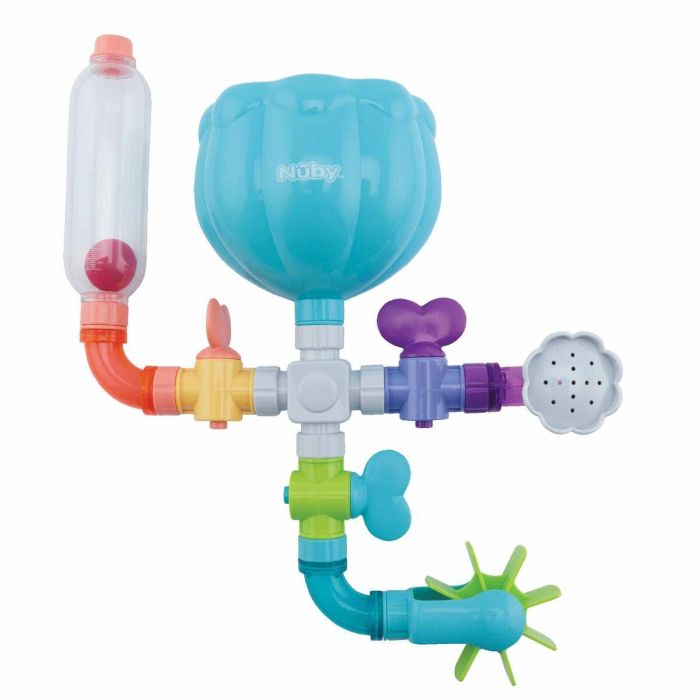Nûby CRAZY TUBES Juguete de Baño para Bebés 18m+ Set 10 Piezas con Tubos Conectables, Ducha Rociadora, Molino y Bola Flotante 0 Nûby CRAZY TUBES Juguete de Baño para Bebés 18m+ Set 10 Piezas con Tubos Conectables, Ducha Rociadora, Molino y Bola Flotante 0