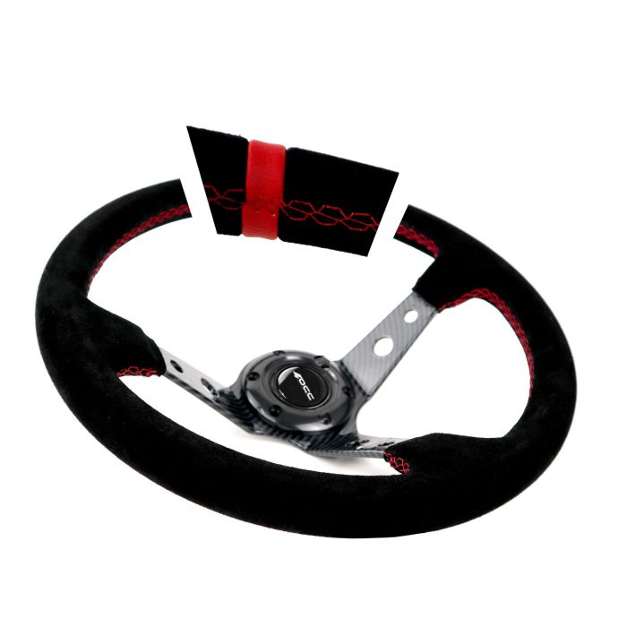 Volante Racing OCC Motorsport Negro Negro/Rojo Rojo/Negro Ø 35 cm 4 Volante Racing OCC Motorsport Negro Negro/Rojo Rojo/Negro Ø 35 cm 4