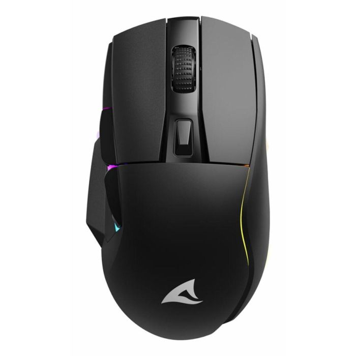 Sharkoon SGM50W Ratón Gaming Óptico Inalámbrico/Cable Dual Mode 6400 DPI. Iluminación RGB, Base de Carga, Batería 70h, Mano Derecha. Sharkoon SGM50W Ratón Gaming Óptico Inalámbrico/Cable Dual Mode 6400 DPI. Iluminación RGB, Base de Carga, Batería 70h, Mano Derecha.