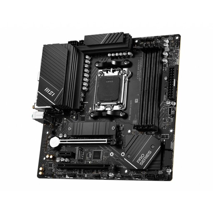 MSI Placa Base Micro ATX AMD B650 Socket AM5 para AMD Ryzen 7000 Series, DDR5, PCIe 4.0, Wi-Fi 6E, Bluetooth 5.3 2