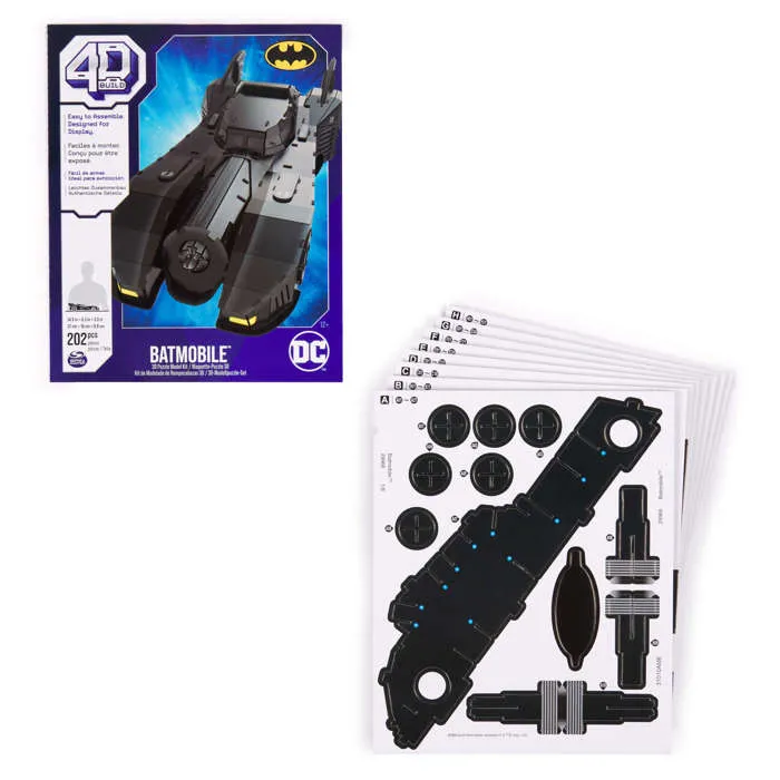 Spin Master Batmobile 4D Build Puzzle Batman DC 4D Construir 2 Spin Master Batmobile 4D Build Puzzle Batman DC 4D Construir 2