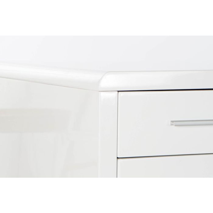 DKD Home Decor Escritorio Moderno Blanco Plateado 120x55x76 cm 2