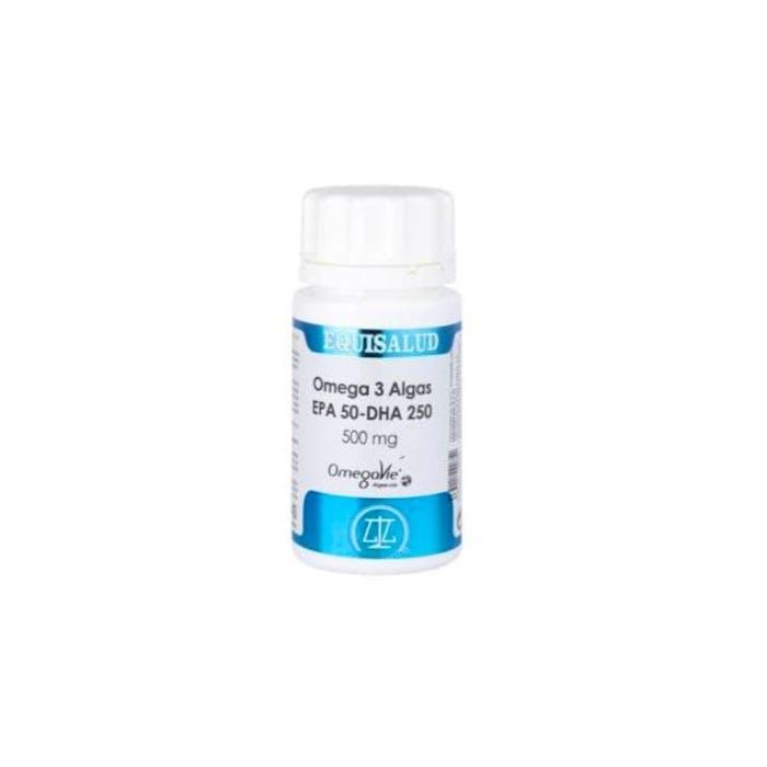 EQUISALUD Omega 3 Algas EPA 50 DHA 250 500mg 40 Perlas Suplemento Vegano Cardiovascular