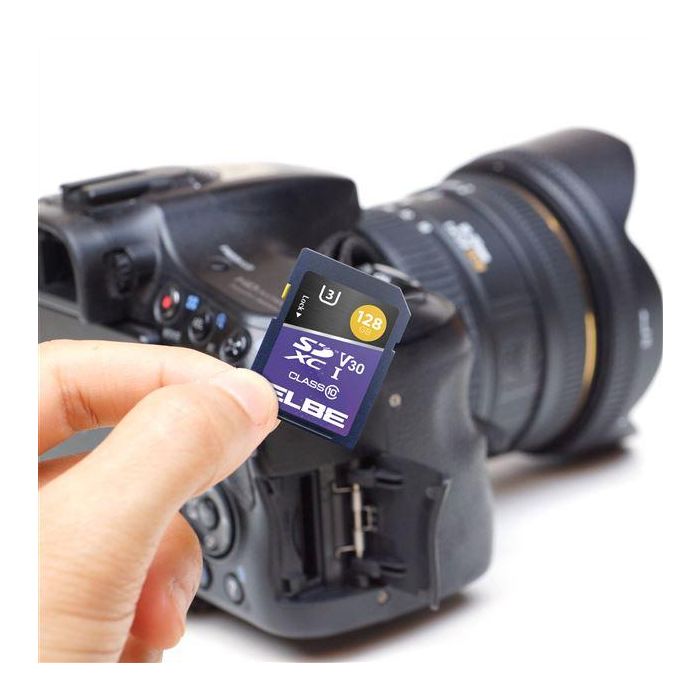 Elbe SD-3128 Tarjeta SD 128GB U3 para Resolución 4K 4