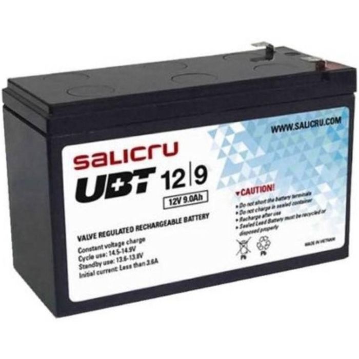 Batería para SAI Salicru UBT 12/9 12/9 9 Ah 12V 9 Ah 12 V 1 Batería para SAI Salicru UBT 12/9 12/9 9 Ah 12V 9 Ah 12 V 1