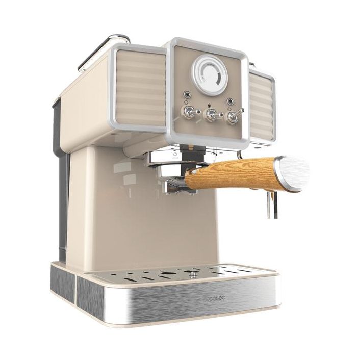 Cecotec 01585 Cafetera Eléctrica Semi-automática Espresso 1350W 20 Bares 1.5L ForceAroma Vaporizador Vintage 1