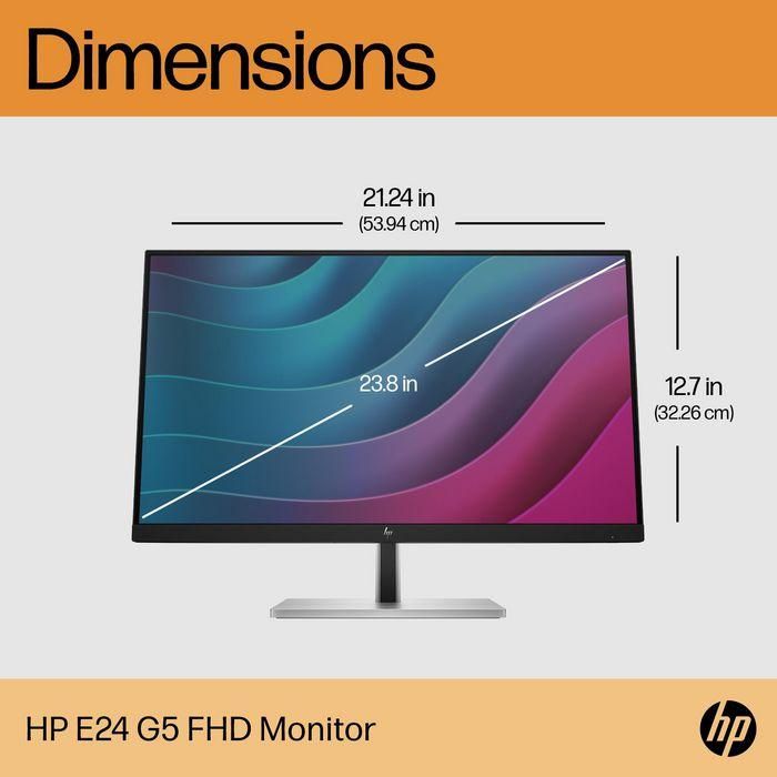 HP Monitor E24 G5 FHD PVC Free 10