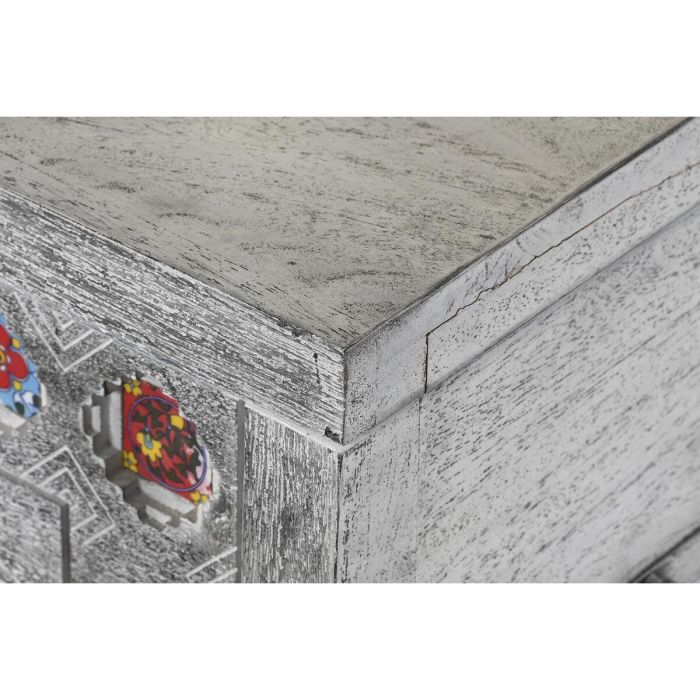 Baúl DKD Home Decor Cerámica Gris Blanco Madera de mango (116 x 40 x 50 cm) 6 Baúl DKD Home Decor Cerámica Gris Blanco Madera de mango (116 x 40 x 50 cm) 6