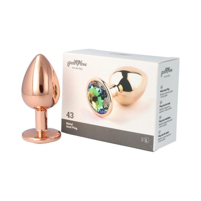 Plug Anal Pick&Love Nº 43 Dorado (9,5 cm) 2