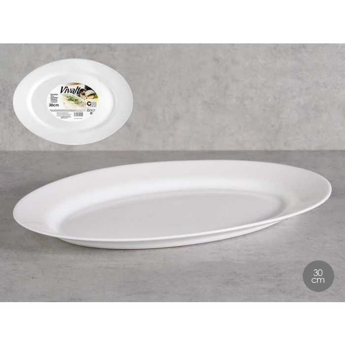 Bandeja Opal Ovalada 30Cm Vivalto (24 Unidades) Bandeja Opal Ovalada 30Cm Vivalto (24 Unidades)