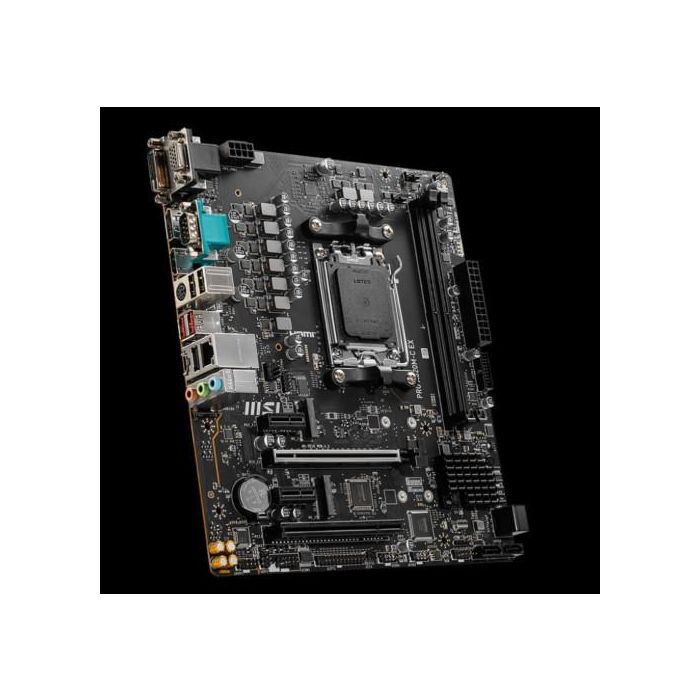 Placa MSI Pro A620M-C Ex,Amd,Am5,A620,2Ddr5,128Gb,Vga+Dvi+Hdmi+Dp,Gblan,4Sata6.0+2Xm.2,4Usb3.2+1Usb3.2 Type-C,Matx 2