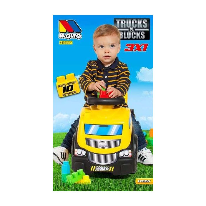 Correpasillos camion con 10 blocks 89 cm 11 Correpasillos camion con 10 blocks 89 cm 11